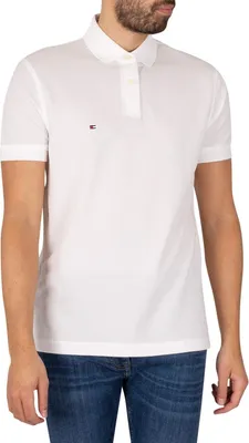 Produktbild von Tommy Hilfiger 1985 regular fit polo, wit
