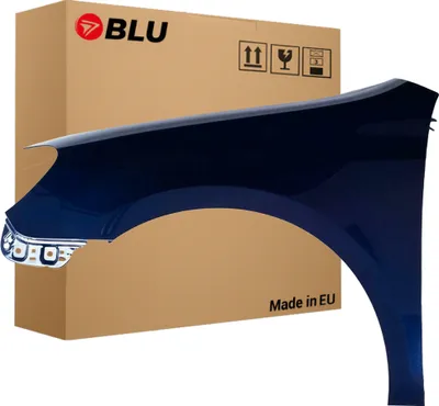 Immagine prodotto di BLU Parafango compatibile con VW Volkswagen GOLF VI 6 Hatchback LD5Q Sinistra Blau SchattenBlau | 2008-2016 | Anteriore | Verniciato | Pronto per il montaggio | Acciaio