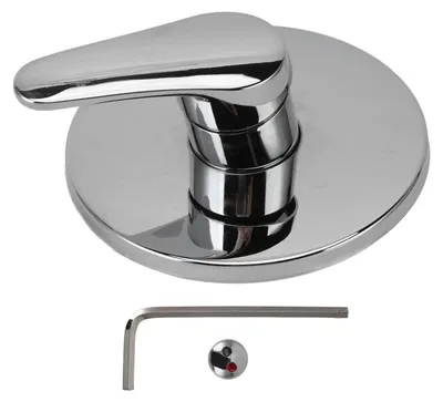 Image de Robinet de douche encastré pour eau chaude et froide, en acier inoxydable, mitigeur mural pour une utilisation domestique et hôtelière