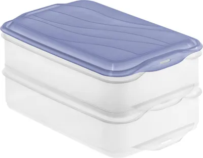 Produktbild von Rotho Kühlschrankdose Rondo 2 x 1,35 l horizon blue