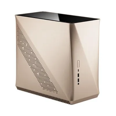 Produktbild von Fractal Design Era ITX, Midi Tower, PC, Gold, ITX, Aluminium, Stahl, Gehärtetes Glas, 12 cm
