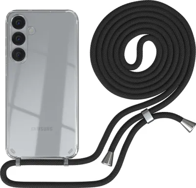 Produktbild von EAZY CASE Handykette mit Hülle für Samsung Galaxy S25 Plus Backcover Handykette, zum Umhängen in Schwarz