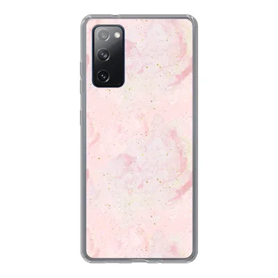 Produktbild von MuchoWow® Handyhülle Schutzhülle Hülle für Samsung Galaxy S20 FE Marmor - Rosa - Glitter - Gold - Muster Silikon Softcase Handy Hülle - Abdeckung
