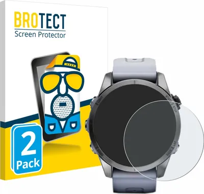 Produktbild von 2x BROTECT Schutzfolie für Garmin Fenix 7S (42 mm) Displayschutz Displayschutzfolie Folie Matt Entspiegelungsfolie