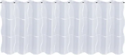 Produktbild von Gerster Stickereibistro Malaysia B = 150 x H =50 cm transparent Grafisch weiß