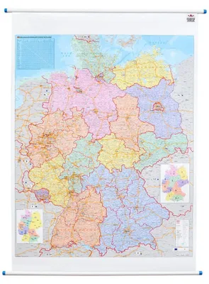 Produktbild von Orga-Karte Deutschland 1 : 750 000. Wandkarte Großformat ohne Metallstäbe