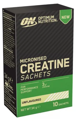 Produktbild von Optimum Nutrition Micronised Creatine Sachets (10) Unflavoured - Kreatin - Kreatin-Monohydrat
