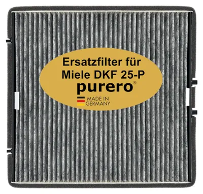 Aktivkohlefilter Ersatz für Miele DKF 25-P, 1 Stück