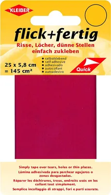 Produktbild von KLEIBER Reparatur-Set Flick + Fertig hellrot selbstklebend