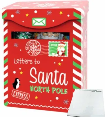 Produktbild von Windel Weihnachts‑Briefkasten mit süßen schokoladigen Geschenken (132 g) + usy Block