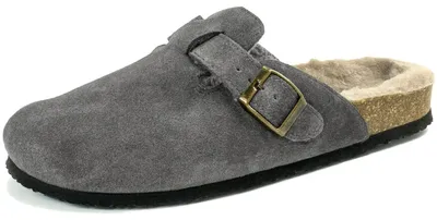 Produktbild von Natural World Chiara Uni Winter-Pantoffel mit Futter Grau (Antracita), 7020-924 - Gr. 39