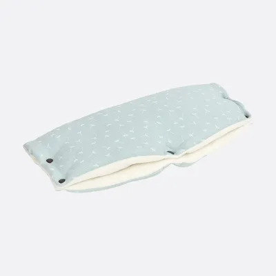 Produktbild von KraftKids Kinderwagenmuff Musselin mint Pusteblumen