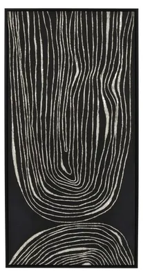 Image de Tableau sur toile Pomax Sestri, avec cadre, noir, L 63 x l 4,3 x H 123 cm