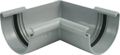 Produktbild von Marley Rinnenwinkel NW 100 mm, Innenecke, 90°, halbrund, grau