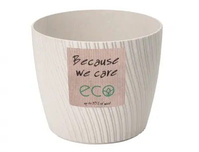 Zdjęcie produktu dla Nohel Garden Osłonka na doniczkę MIKA ECO WOOD plastikowa d17x14cm