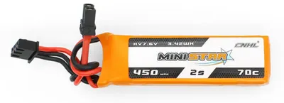 Zdjęcie produktu dla Akumulator CNHL LiPo 2S, 7.6V, 450mAh, 70C, z wtykiem XT30 (3 sztuki)