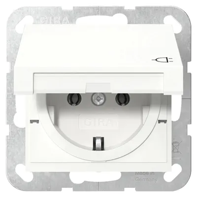 Image de GIRA 445403 SCHUKO KD Système 55 blanc pur (445403)