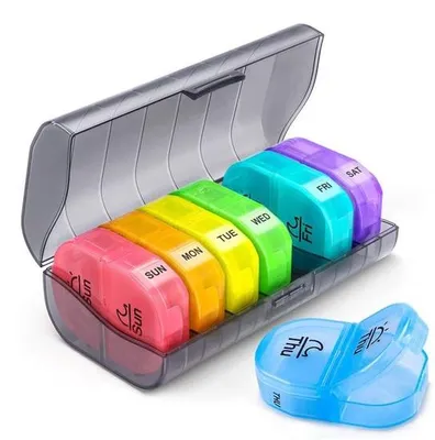 Produktbild von Reisfähige Aufbewahrungsbox Regenbogenfarben, 1 Box, 2 Taschen, wasserdicht, tragbar, für Handtaschen oder Taschen, für Lagerung