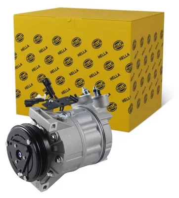 Immagine prodotto di Compressore dell'aria condizionata 12 V, Ø 109 mm, HELLA Thermo-Expertise, compatibile, tra l'altro, con VOLVO S60