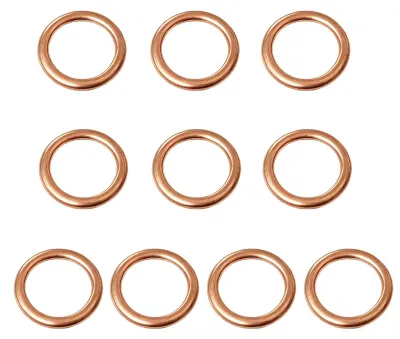 Productafbeelding van 10 stuks koperen afdichtringen M16 x 22 mm voor olieafvoerschroef