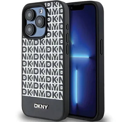 Immagine prodotto di Dkny Dkhmp15Xpsospk Iphone 15 Pro Max6.7 Czarny/Nero Custodia rigida in pelle stampata Logo in metallo Magsafe