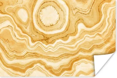 Produktbild von MuchoWow® Poster Achat - Edelsteine - Gold 120x80 cm - Bilder