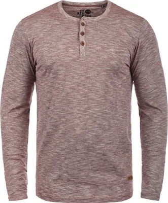 Produktbild von SOLID SDMigos Herren Longsleeve Langarmshirt Shirt mit Grandad-Ausschnitt 100% Baumwolle