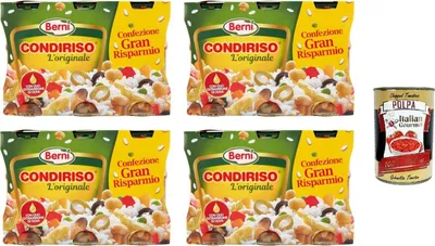 Produktbild von Berni Condiriso L'originale Das Original mit nativem Olivenöl extra 4x 900gr (3x300gr)+ Italian Gourmet polpa 400g