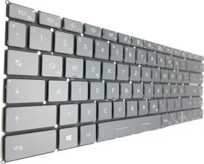 Image de FRANÇAIS - Clavier noir, éclairage gris compatible avec MSI GS66 Stealth 12UH//12UHS (MS-16V5)