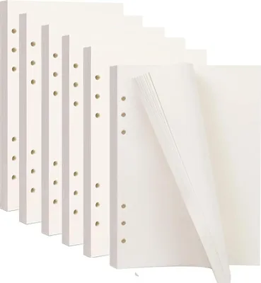 Produktbild von Navulpapier A5 - 6 Stück - Weiß - 270 Blätter/540 Seiten für Ringbuch