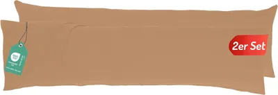 Zdjęcie produktu dla Poszewka na poduszkę dla osób śpiących na boku 40 x 145 cm, zestaw 2 szt., 100% bawełna, z zamkiem, do