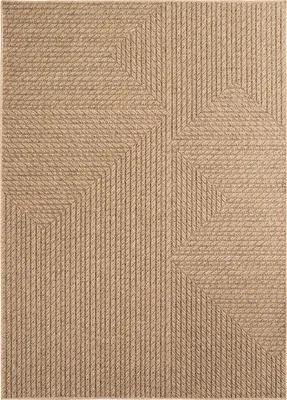 Produktbild von Outdoorteppich Jute-Optik Wohnzimmer Balkon Terrasse Beige 200x290 cm Rechteckig