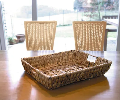 Produktbild von Schale aus Wasserhyazinthe 42x32 cm, Dekoschale, Obstschale