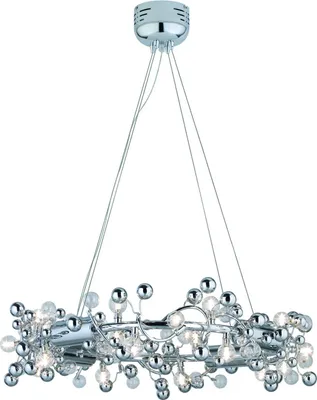 Immagine prodotto di Living Sfera Lampada a sospensione 20x10W G4 Cromo trasparente 230V/12V Metallo/Vetro
