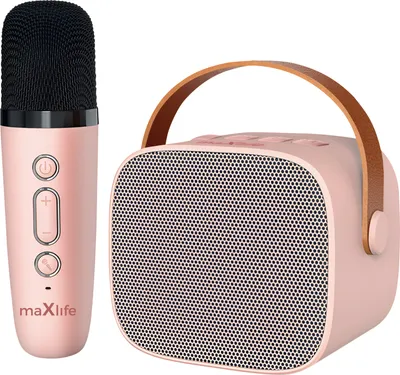 Obrázok produktu pre Maxlife, reproduktor Bluetooth s mikrofónom 5 hodín výdrže batérie, Rose clair