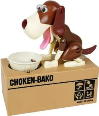 Produktbild von Elektrische Spardose in Hundeform, die Münzen automatisch frisst, 15x8x17cm