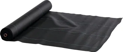 Image de Outsunny Toile de paillage, géotextile de paillage contre les mauvais herbes 100 x 2 m, résistant aux déchirures et conditions climatiques extrêmes, en polypropylène, noir