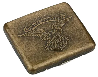 Produktbild von Zigarettenetui Metall Retro 1 Stück, Doppelseitiger Federclip, Für 20 Zigaretten Bis 9,5 Cm Länge, Ideal Für Unterwegs