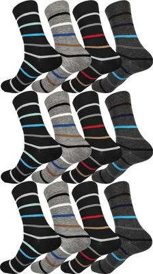 Produktbild von 12 Paar Herren Socken Muster klassischer Form Freizeit Anzug Business, 12 Paar, Mix16/39-42