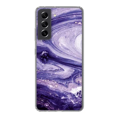 Produktbild von MuchoWow® Handyhülle Schutzhülle Hülle für Samsung Galaxy S21 FE Marmor - Naturstein - Glitzer Silikon Softcase Handy Hülle - Mobiltelefonhülle