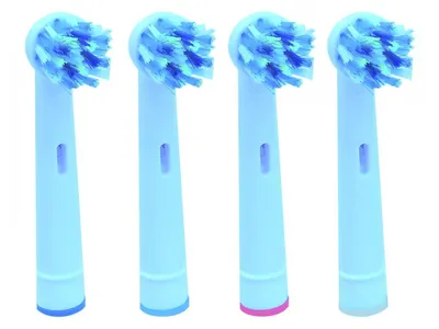 Imagen del producto de Cabezales de repuesto certificados para cepillos de dientes Oral-B Koma NK01, compatibles con Braun Oral-B Cross Action, paquete de 4 unidades