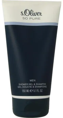 Productafbeelding van s.Oliver So pure men showergel & shampoo (150 ml)