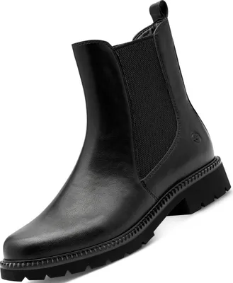 Produktbild von Tamaris Chelsea Damenschuh 100% vegan mit weichem Fußbett 1-25417-45, Größe:40 EU, Farbe:Schwarz