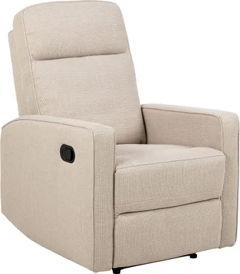 Image de Asila fauteuil fauteuil inclinable avec repose-pieds beige.