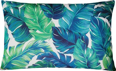 Produktbild von Domarex Gartenkissen Wasserdicht Botanic 40x60 cm – Terrassenkissen – Balkonkissen – Oxford-Gewebe UV-beständig – Füllung aus Silikonkugeln - Tropic