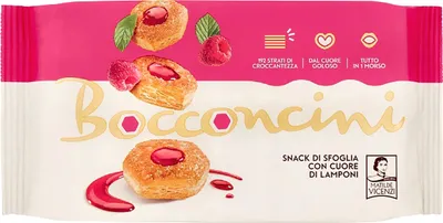 Produktbild von MATILDE VICENZI Bocconcini - Mürbeteigkekse mit Himbeercreme 90g x 3 Pack