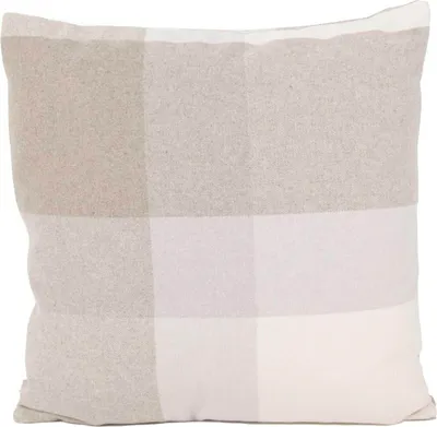 Produktbild von Kissen Wolloptik Karo beige 45x45cm