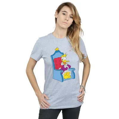 Produktbild von Disney - "Donald Duck King Donald" T-Shirt für Damen BI36973 (S) (Schwarz)