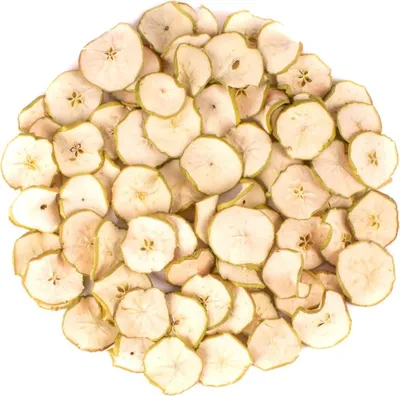 Produktbild von INNA-Glas Getrocknete Früchte Apfelscheiben GERHILD, grün, Ø4-6cm, 200g - Deko Trockenfrüchte