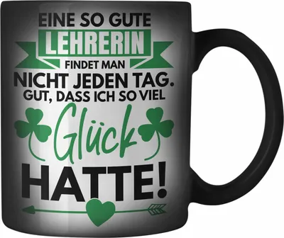 Produktbild von Trendation - Lehrerin Abschiedsgeschenk Farbwechsel Zauber-Tasse Geschenk zum Abschied Klassenlehrerin Beste Lehrerin Geschenkidee (Schwarz)